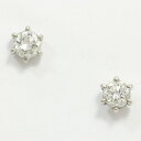 ピアス 一粒石 ダイヤモンド 約0.25ct×2 プラチナ(Pt900) 【中古】 ジュエリー 【新品仕上げ済み】netshop