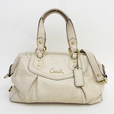 COACH(コーチ) 2WAY ハンド ショルダー バッグ F19247 ベージュ レザー【ブランドバッグ】 【中古】 netshop