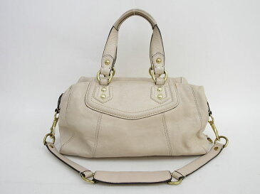 COACH(コーチ) 2WAY ハンド ショルダー バッグ F19247 ベージュ レザー【ブランドバッグ】 【中古】 netshop