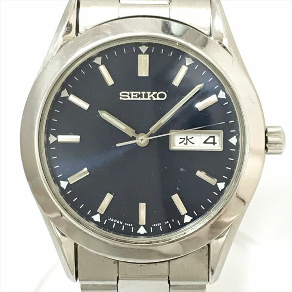 SEIKO(セイコー) デイデイト 7N43-9080 ブルー ステンレススチール(SS) クォーツ メンズ 【中古】 腕時計 netshop【202024】