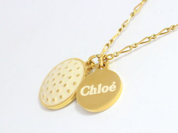 chloe(クロエ) ネックレス ロゴ ゴールド金具 【中古】 アクセサリー netshop