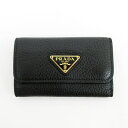 PRADA(プラダ) 6連キーケース 黒 ブラック レザー 【ブランド小物】 【中古】 netshop