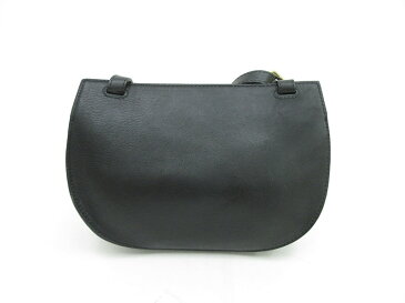 chloe(クロエ) ジョージア ロングショルダーバッグ 斜めがけ 黒 ブラック レザー【ブランドバッグ】 【中古】 netshop【20201229】