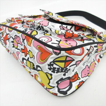 LeSportsac(レスポートサック) ロングショルダーバッグ 斜め掛け 白 ホワイト ナイロン/ 【ブランドバッグ】【中古】nb netshop