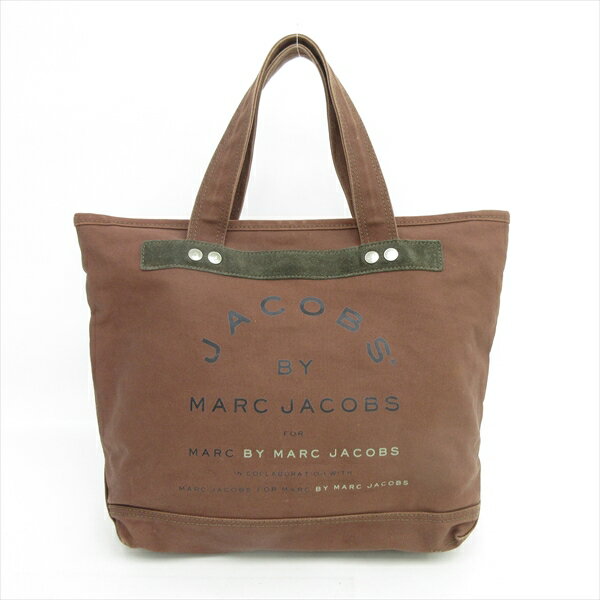 MARC JACOBS（マークジェイコブス） トートバッグ/ハンドバッグ 茶 ブラウン キャンバス/ 【ブランドバッグ】【中古】nb netshop