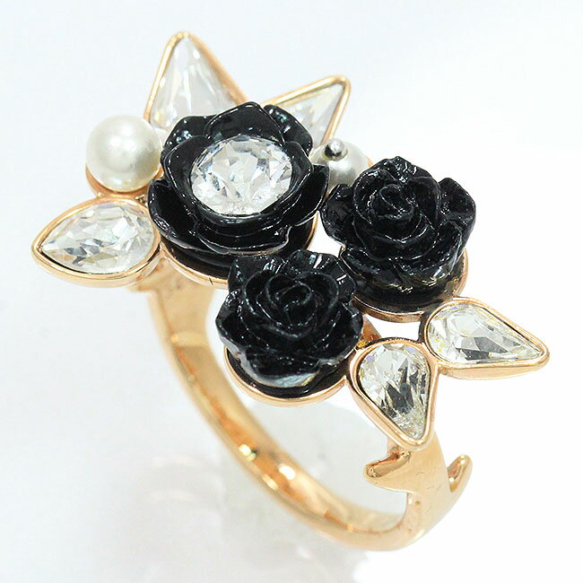 SWAROVSKI(スワロフスキー) リング バラ スワロフスキークリスタル 16号 メッキ 【中古】 アクセサリー netshop