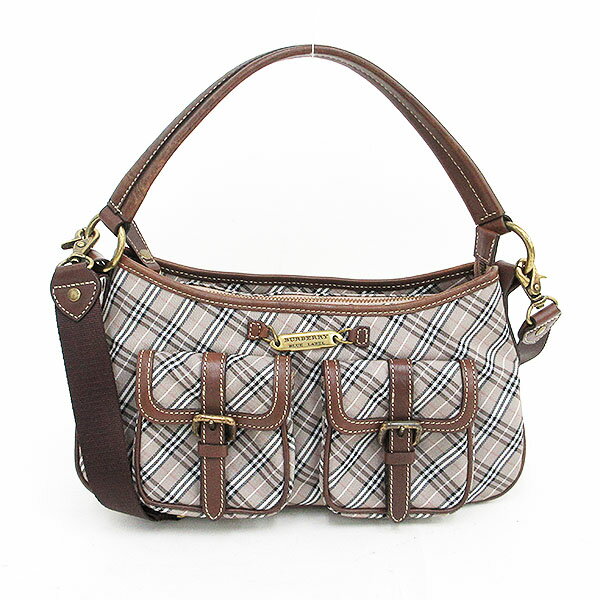 BURBERRY BLUE LABEL(СХ꡼֥롼졼٥) å 2WAYХå 󥰥 Ф᤬ 졼 Хڥ֥ɥХå š netshop2023111