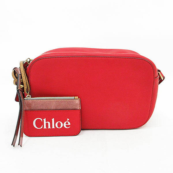 chloe(クロエ) サム ロングショルダーバッグ 斜め掛け 赤 レッド レザー【ブランドバッグ】 【中古】 netshop