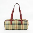 BURBERRY(バーバリー) チェック ハンドバッグ ベージュ 【ブランドバッグ】 【中古】 netshop