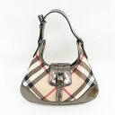 BURBERRY(バーバリー) チェック柄 ワンショルダーバッグ ベージュ 【ブランドバッグ】 【中古】 netshop