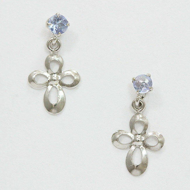 【中古】タンザナイトピアス14金ホ...