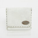 FENDI(フェンディ) セレリア 三つ折り財布 白 ホワイト レザー 【ブランド財布】 【中古】 netshop