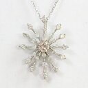 ネックレス 天然ピンクダイヤモンド 0.118ct/ダイヤモンド 計0.35ct 18金ホワイトゴールド(K18WG) 【中古】 ジュエリー 【新品仕上げ済み】netshop(4)