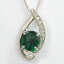 ネックレス トラピッチェエメラルド 1.36ct ダイヤモンド 計0.16ct プラチナ(Pt850/Pt900) 【中古】 ジュエリー 【新品仕上げ済み】netshop