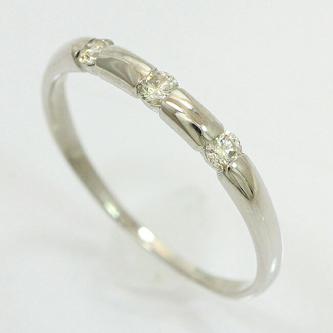 ダイヤモンド 計0.20ct リング 17号 プラチナ(Pt900) 【中古】ジュエリー 【新品仕上げ済み】 netshop