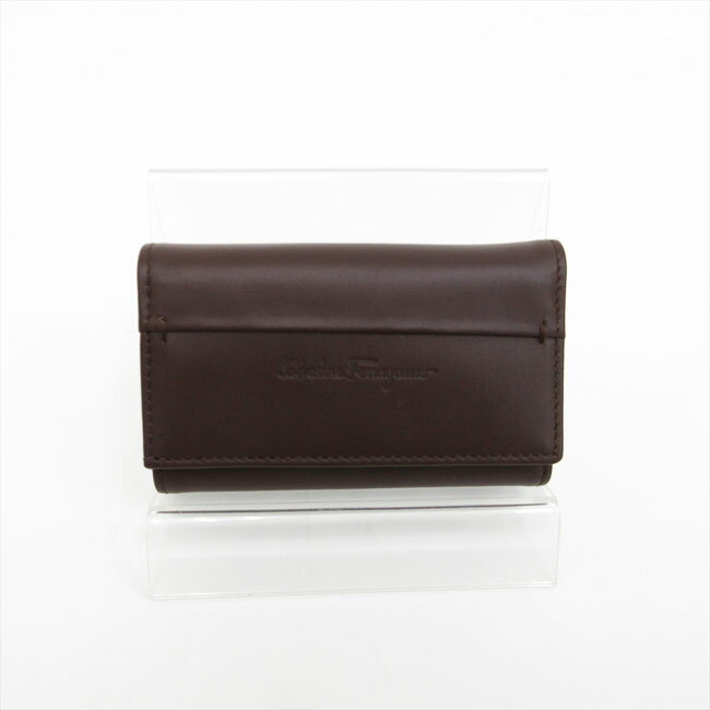 Salvatore Ferragamo(サルヴァトーレ・フェラガモ) 6連キーケース 茶 ブラウン レザー 【ブランド小物】 【中古】 netshop