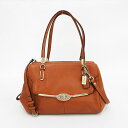 COACH(コーチ) 2WAYバッグ トート ロングショルダー 斜め掛け 25169 茶 ブラウン レザー【ブランドバッグ】 【中古】 netshop
