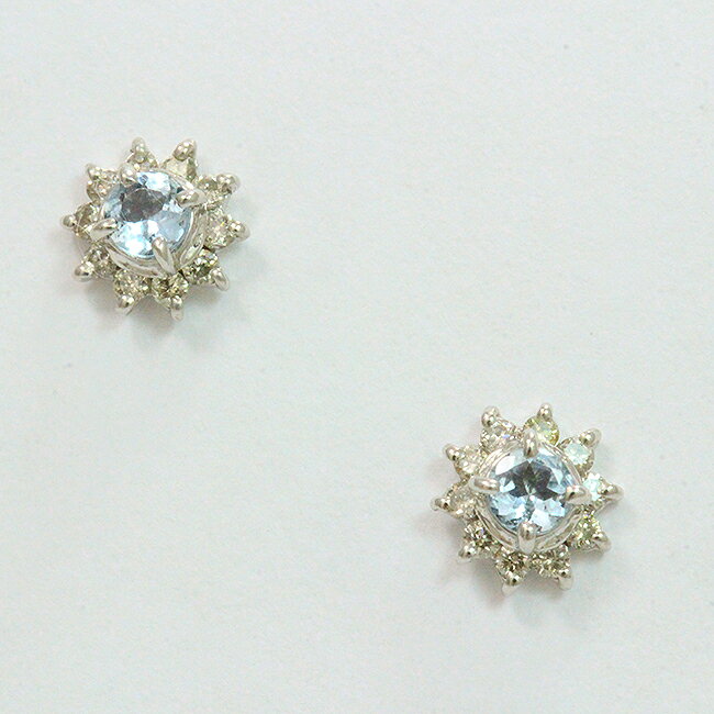【中古】アクアマリン/ダイヤモンド...