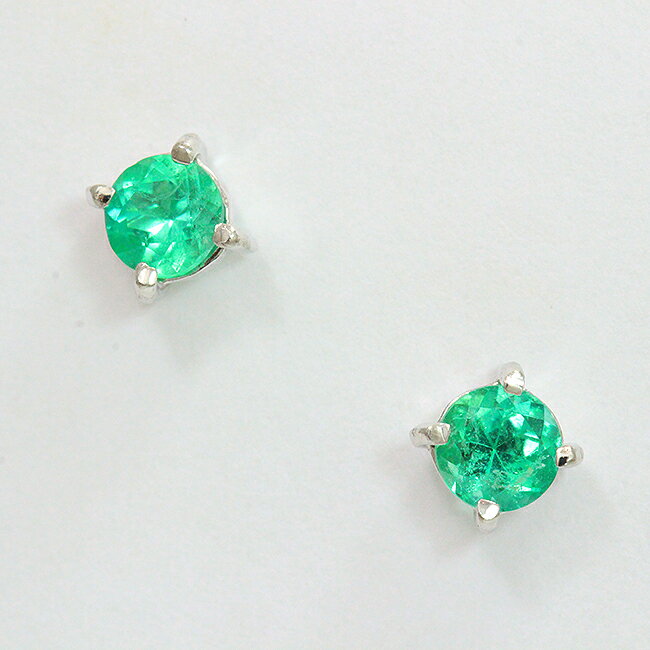 【中古】エメラルド0.24ct×2...