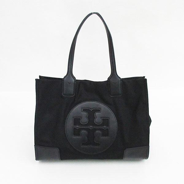 TORY BURCH(トリーバーチ) エラ トートバッグ 黒 ブラック ナイロン【ブランドバッグ】 【中古】 netshop
