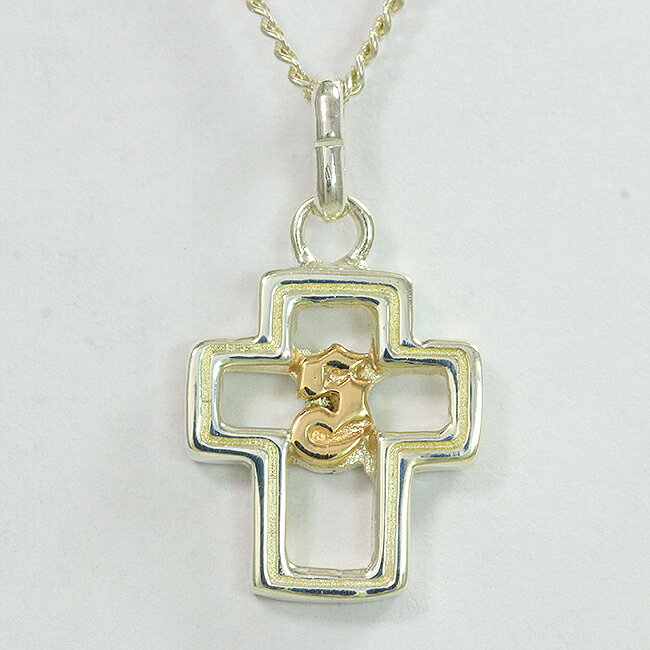 クロス ネックレス 10金ピンクゴールド(K10PG)/シルバー(SV925) 【中古】 ジュエリー 【新品仕上げ/クリーニング済み】 netshop(4)