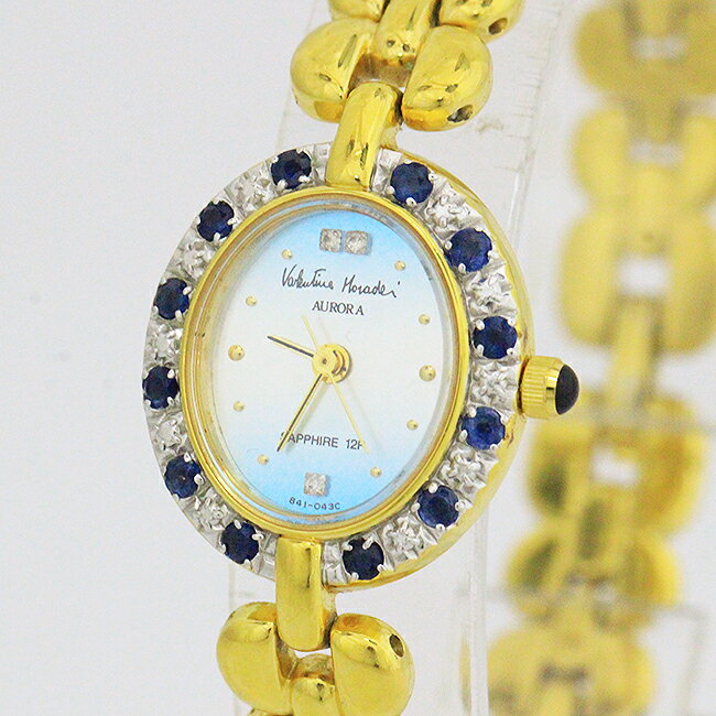 VALENTINO MORADEI(バレンチノモラディ) 12Pサファイア GP クォーツ レディース 【中古】 腕時計 netshop(2)