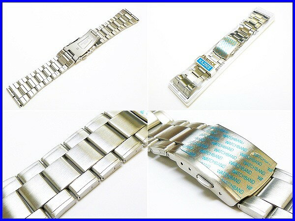 新品正規品『BAMBI』バンビ バンド 24mm～(ワンタッチ式)BSBE1178S 銀色 メンズ【送料無料】