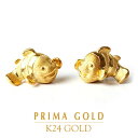 24金 ピアスクマノミ お魚 熱帯魚 pierce 女性 レディース 純金 アクセサリー イエローゴールド ジュエリーブランド K24 PRIMAGOLD プリマゴールド 送料無料