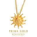 24金 ペンダント 太陽 サン SUN 女性 レディース ゴールド ギフト 純金 アクセサリー イエローゴールド ジュエリーブランド K24 PRIMAGOLD プリマゴールド 送料無料(4)