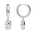 2.4ct フープピアス フープ ピアス レディース 金属アレルギー 対応 プラチナ シルバー925 揺れる 上品 ギフト プレゼント シルバー 925 シルバー925 シンプル おしゃれ ピアス 石 ブランド 女性 50 代 30代 40代 大人 可愛い フープ 母の日 ギフト 花以外 早割