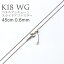 K18 WG ٥ͥ 饤ɥ㥹 45cm 0.6mm ͥå쥹  ( ǥ 18 ۥ磻ȥ ͥ 饤 饤ɥ ˥åե꡼ °륮 б  ץ 18k  ץ쥼 ͥå쥹ѥ )