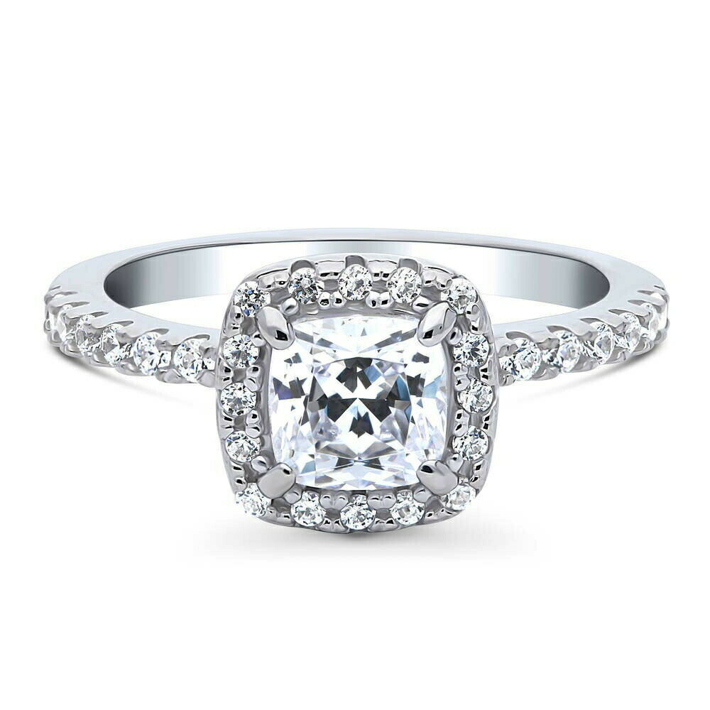 1.66カラット クッションカットHaloデザインリング（Ideal Brillinaceカット）( 誕生日 プレゼント ジュエリー 結婚記念日 ギフト jewelrycastle ギフト )