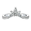 0.43ct ティアラ デザイン エタニティ リング 指輪 レディース ジュエリー アクセサリー プレゼントゴールド 金 シルバー シンプル k18 プラチナ 仕上 普段使い かわいい アレルギー 金属アレルギー対応 可愛い 大人 20代 30代 40代 50代 母の日 ギフト 花以外 早割