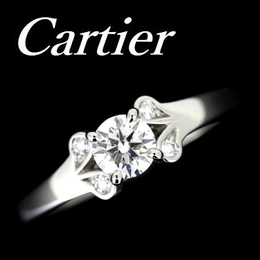 カルティエ バレリーナ ダイヤモンド 0.35ct E-VS2-EX リング #49【中古】