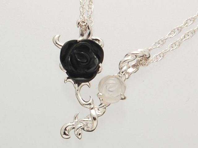 NE-1135【UZU】【ネックレス ペンダント】【シルバー925】【鏡面仕上げ】【OX MOP】【両吊り】