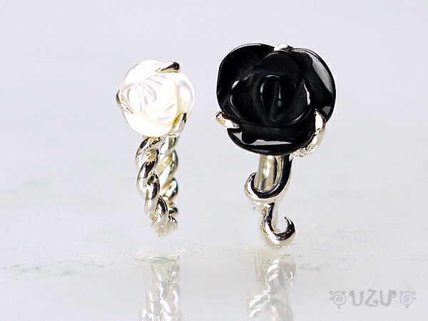 YA-0215【UZU】【イヤーカフ イヤリング】【シルバー925】【鏡面仕上げ】【OX MOP】