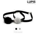チョーカー レディース ブラック 黒 ファー ファーボール ふわふわ カジュアル ゴスロリ ゴシック 安い 激安 LUPIS ルピス