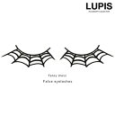 つけまつげ アイラッシュ ハロウィン 蜘蛛の巣 コスプレ 仮装 ブラック 黒 イベント 安い 激安 LUPIS ルピス