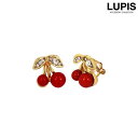イヤリング チェリー さくらんぼ フルーツ ワンポイント クリップ かわいい ガーリー 激安 安い プチプラ LUPIS ルピス