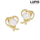 イヤリング パール ハート ツイスト クリップ式 小さめ ゴールド 上品 大人 ガーリー 激安 安い プチプラ LUPIS ルピス