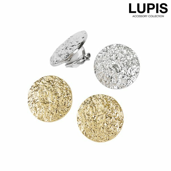 イヤリング サークルプレート メタル ゴールド シルバー ワンポイント カジュアル 激安 安い プチプラ ..