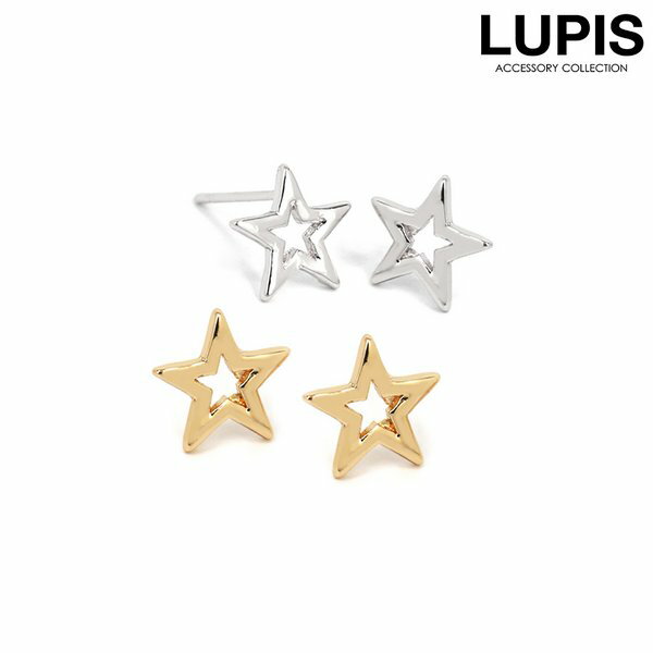 ピアス シンプル スター 星 ゴールド シルバー 小さめ ポイント おしゃれ 激安 安い プチプラ LUPIS ルピス