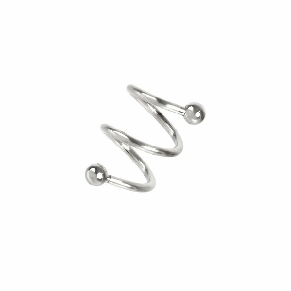 ボディピアス 16G スパイラルバーベル 軟骨ピアス ヘリックス アンテナ サージカルステンレス 金属アレルギー対応 高品質 定番 シルバー ゴールド ブラック 安い 激安 LUPIS ルピス