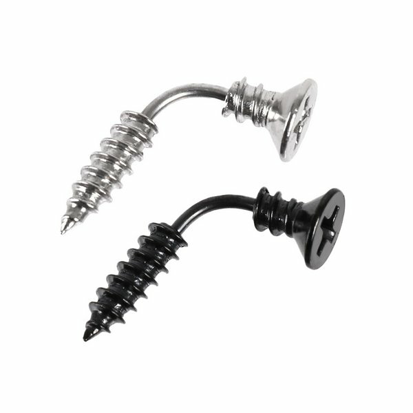 ボディピアス 16G バナナバーベル ネジ サージカルステンレス 金属アレルギー対応 ブラック シルバー アンテナ ユニセックス 安い 激安 LUPIS ルピス