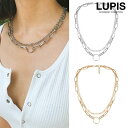 ネックレス サークル チェーン ボリューム シルバー ゴールド 2連 レイヤード おしゃれ 安い 激安 LUPIS ルピス