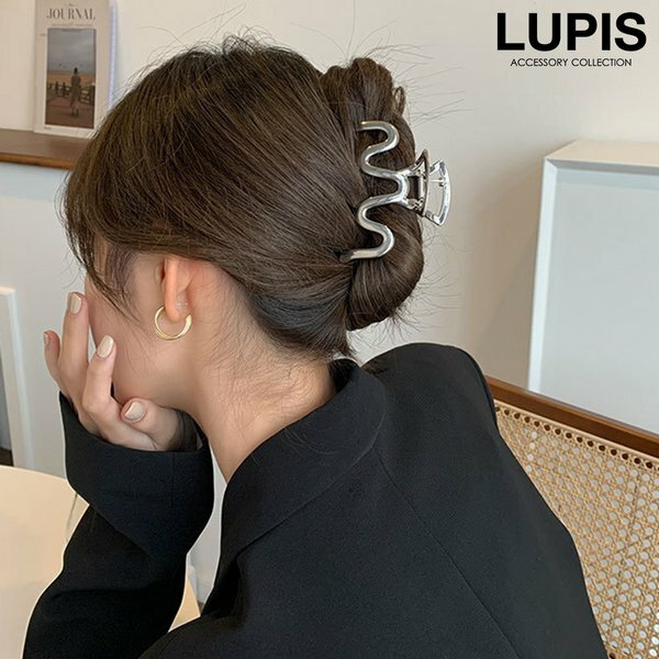 バンスクリップ うねうねバンス ヘアクリップ ヘアアクセサリー ウェーブ うねうね 変形 ニュアンス