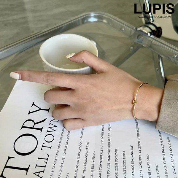 バングル ブレスレット レディース ノット 結び目 スリム 華奢 シンプル 上品 華やか きれいめ 細身 おしゃれ こなれ感 大人っぽ 安い 激安 LUPIS ...