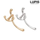 イヤリング イヤーカフ メタル ノット 結び目 カジュアル きれいめ こなれ感 おしゃれ スタイリッシュ 安い 激安 LUPIS ルピス