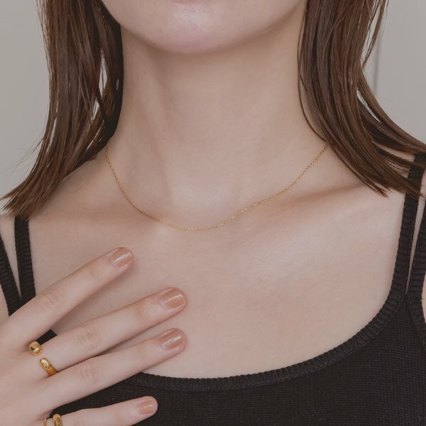 ネックレス 金属アレルギー対応 つけっぱなしOK チェーンのみ レディース ステンレス サージカル 316L スキンジュエリー シンプル 華奢 ブランド 安い ...