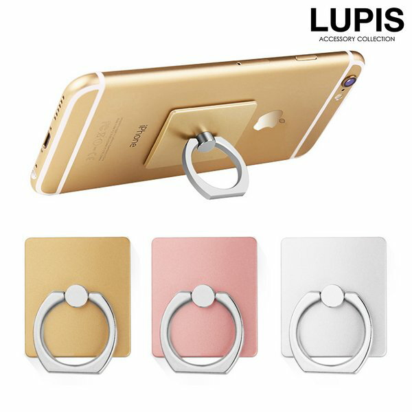 バンカーリング スマホリング iPhoneリング ホールドリング 落下防止 スマホスタンド シンプル 安い 激安 LUPIS ルピス